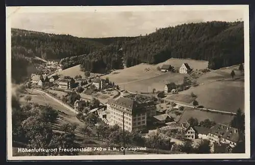 AK Freudenstadt, Christophstal aus der Vogelschau