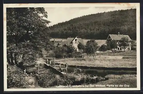 AK Enzklösterle /Bad Wildbad, Partie an der Enz