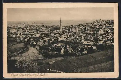 AK Bad Dürkheim /Pfalz, Teilansicht mit Kirche