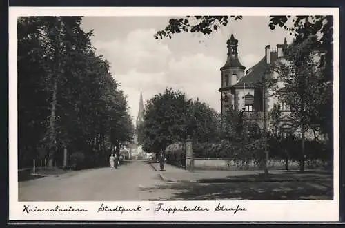 AK Kaiserslautern, Trippstadter Strasse am Stadtpark