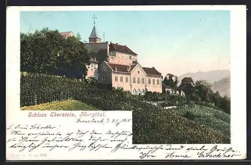 AK Gernsbach /Murgthal, Schloss Eberstein