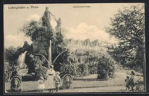 AK Ludwigshafen a. Rh., Jubiläumsbrunnen