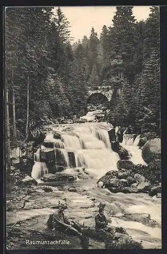 AK Raumünzach /Murgtal, Die Rauhmünzachfälle