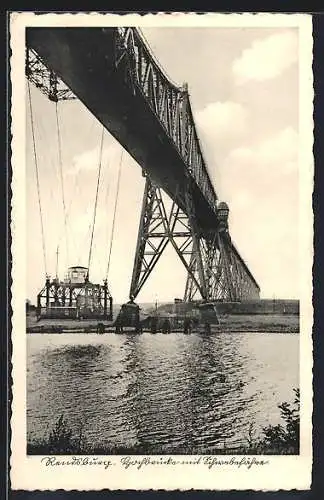 AK Rendsburg, unter der Brücke über den Fluss