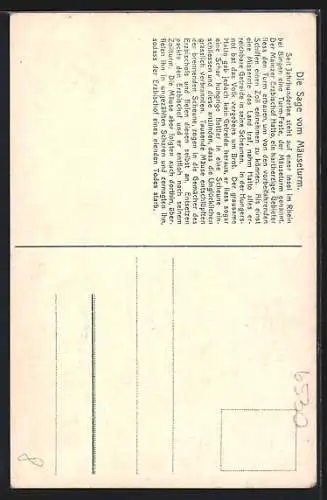 AK Bingen, Ruderboot am Mäuseturm