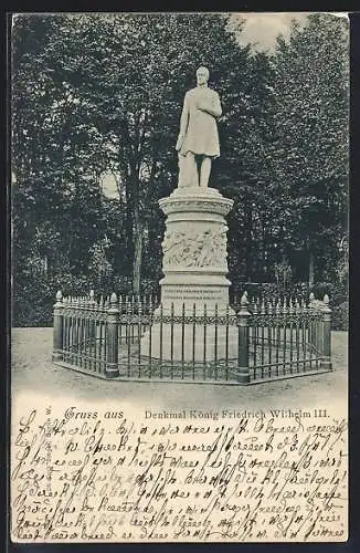 AK Berlin, Tiergarten, Denkmal König Friedrich Wilhelm III.