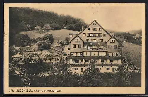 AK Bad Liebenzell /Württ. Schwarzwald, Hotel Monopol Ad. Benzinger