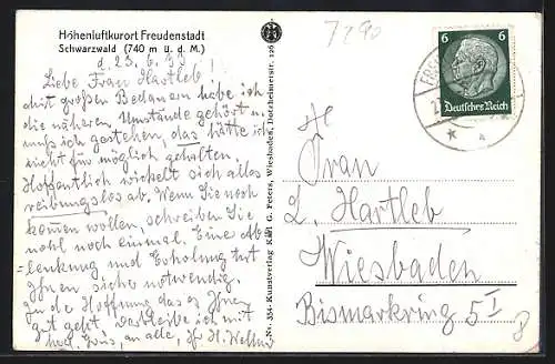 AK Freudenstadt, Langenwaldsee