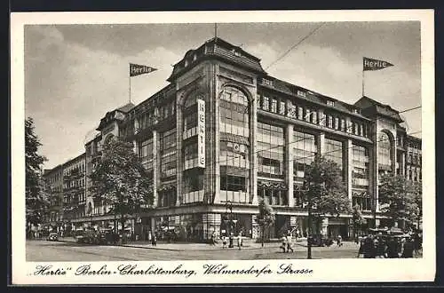 AK Berlin-Charlottenburg, Hertie Kaufhaus, Wilmersdorfer Strasse