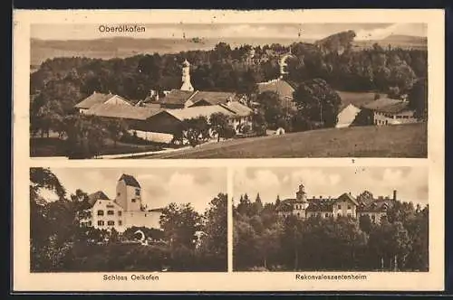 AK Oberölkofen, Teilansicht, Schloss, Rekonvaleszentenheim