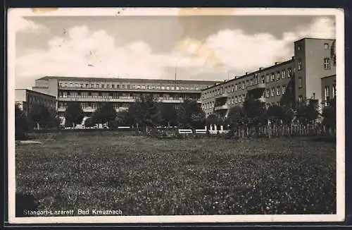 AK Bad Kreuznach, Garten des Standort-Lazaretts