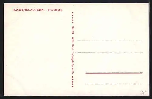 AK Kaiserslautern, Partie an der Fruchthalle