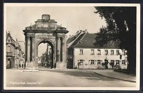 AK Frankenthal / Pfalz, Strasse am Speyerer Tor