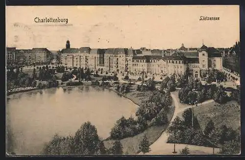 AK Berlin, Charlottenburg, Stadthäuser am Lietzensee