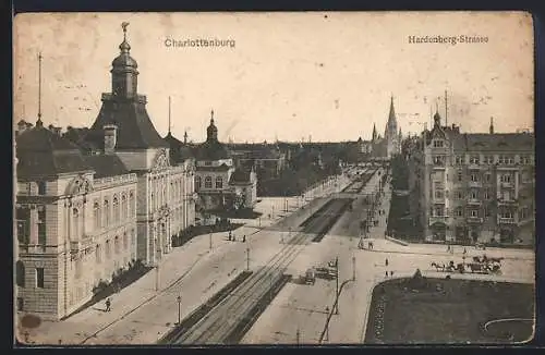 AK Berlin-Charlottenburg, Blick in die Hardenberg-Strasse