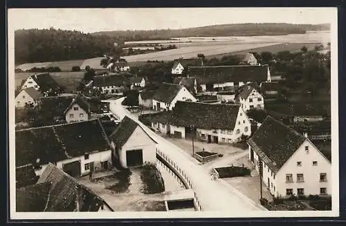 AK Heudorf / Messkirch, Teilansicht aus der Vogelschau