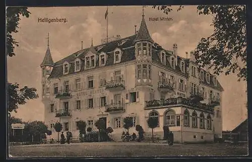 AK Heiligenberg / Baden, Blick aufs Hotel Winter