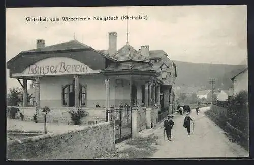 AK Königsbach /Rheinpfalz, Gasthaus vom Winzerverein Königsbach