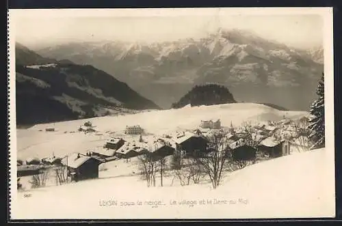 AK Leysin, le village et la Dent du Midi