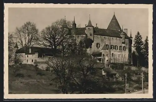 AK Oron, Chateau d`Oron, Vue générale
