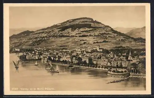 AK Vevey, Vevey et le Mont Pélerin