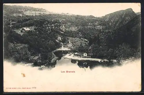AK Les Brenets, Vue aerial