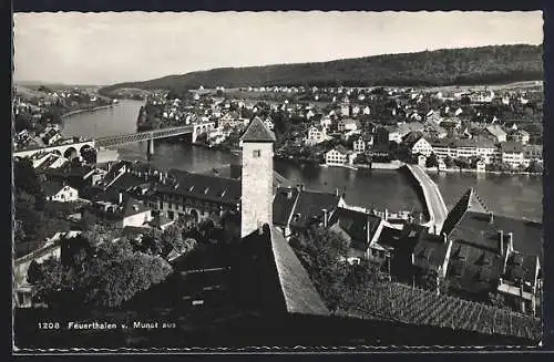 AK Feuerthalen, Ansicht von Munot aus