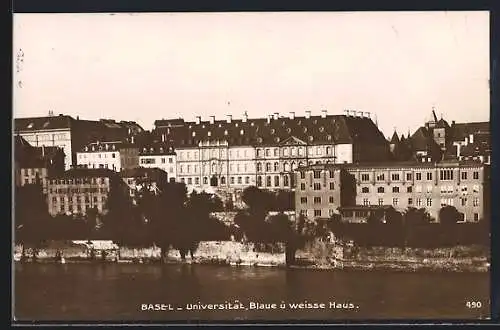 AK Basel, Universität, Blaues und weisses Haus