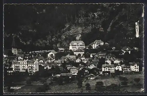 AK Meiringen, Gesamtansicht am Bergfuss