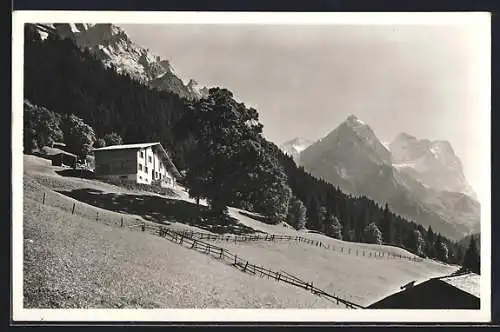 AK Rosenlaui, Die Naturfreundehütte Reutsperre