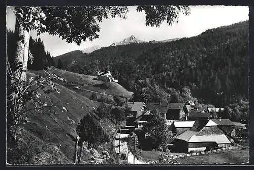 AK Sangernboden, Ortsansicht mit exponierter Kirche