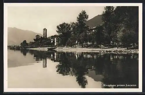 AK Rivapiana presso Locarno, Ortsansicht am Wasser