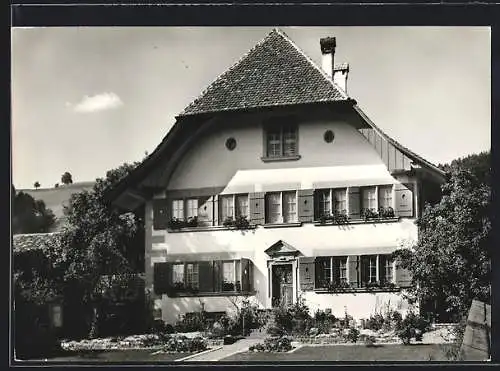 AK Lützelflüh, Ansicht vom Pfarrhaus