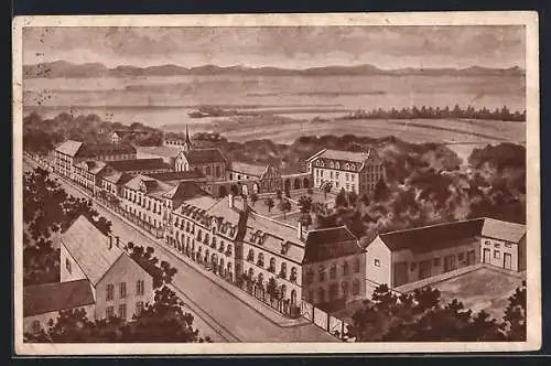 AK Altötting, Ortsansicht mit Franziskushaus