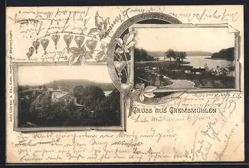 AK Gremsmühlen, Ortspartie, Uferpartie