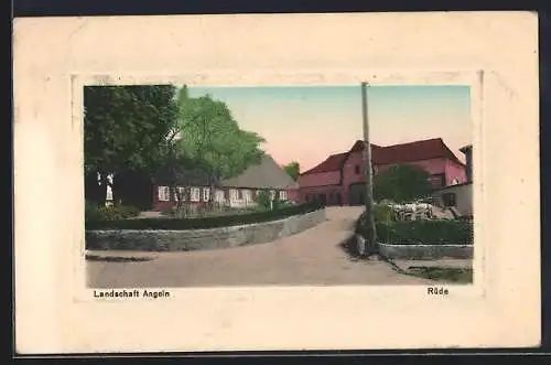 AK Rüde / Angeln, Ortspartie