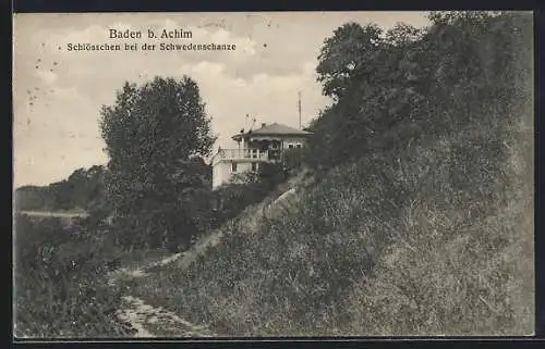 AK Baden / Achim, Schlösschen bei der Schwedenschanze