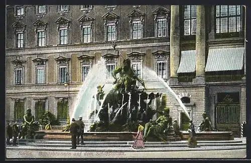 AK Berlin, Begasbrunnen auf dem Schlossplatz