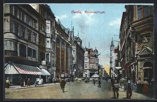 AK Berlin, Geschäfte in der Friedrichstrasse