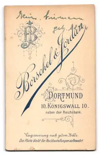 Fotografie Borschel &amp Jordan, Dortmund, Königswall 10, Heinrich Biermann im Porträt