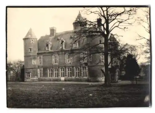 3 Fotografien Ansicht Pont-Remy, Blick auf das Château de Pont Rémy, Schloss mit Rückansicht