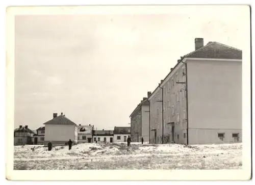 10 Fotografien Ansicht Brünn / Brno, Neubausieldung im Winter, 1958