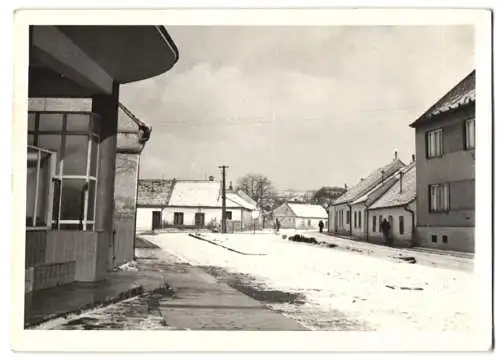 10 Fotografien Ansicht Brünn / Brno, Neubausieldung im Winter, 1958