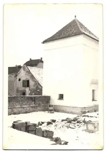 10 Fotografien Ansicht Brünn / Brno, Neubausieldung im Winter, 1958