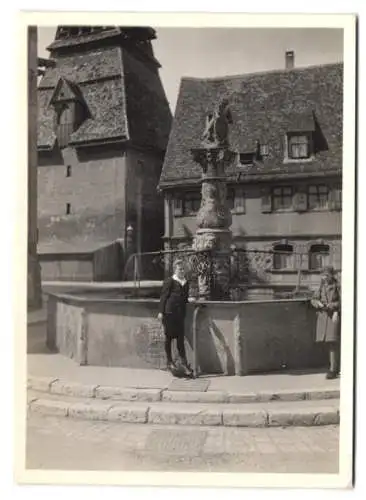 5 Fotografien Ansicht Schwäbisch Gmünd, Heilig Kreuz Münster, Häuser an der Rems