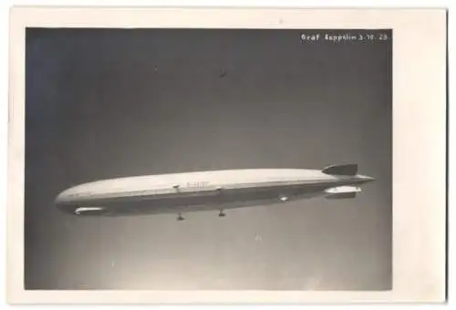 Fotografie Luftschiff LZ 127 Graz Zeppelin am 03.10.1928