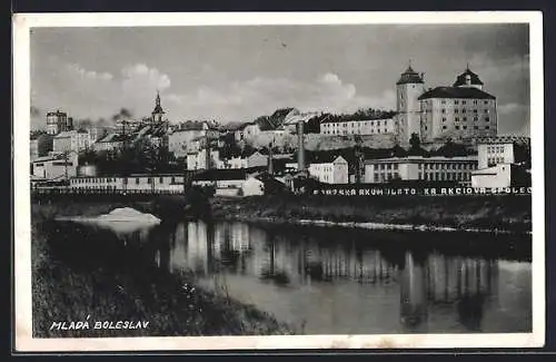 AK Jung Bunzlau / Mlada Boleslav, Stadtansicht