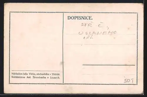 AK Trebiz, Rodny Domek v. Benese, Celkovy Pohled, Pomnik v Benese, Stred Obce