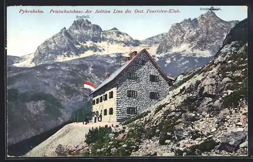 AK Priel Schutzhaus, Berghütte mit Umgebung