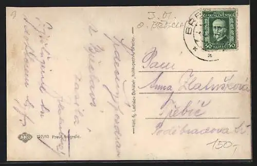 AK Breclav, Blick auf das Schloss
